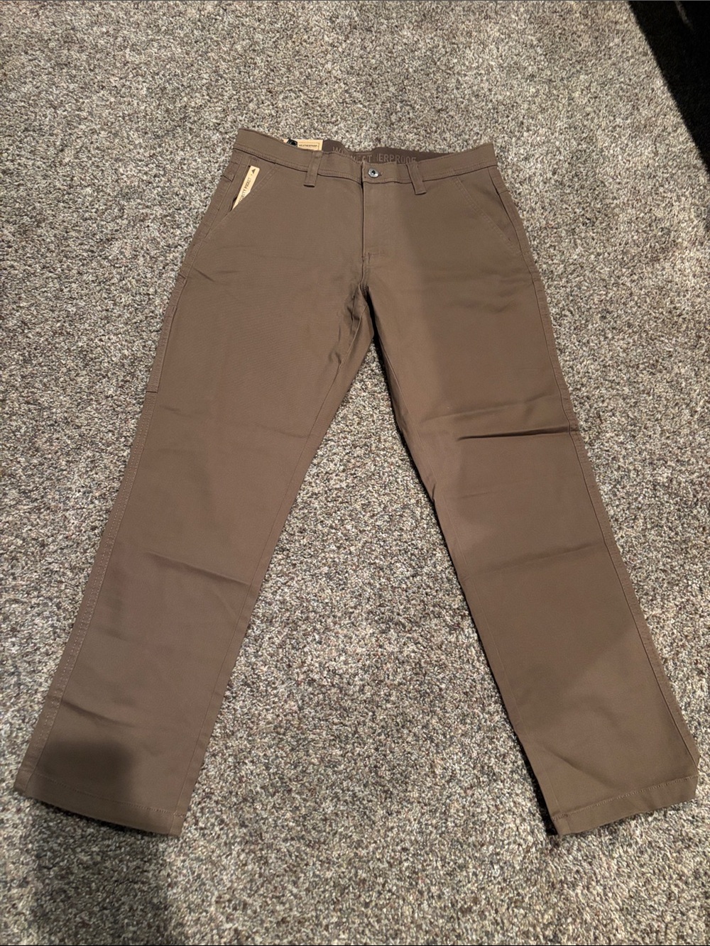 Weatherproof Men's Brown Straight-Leg Chinos